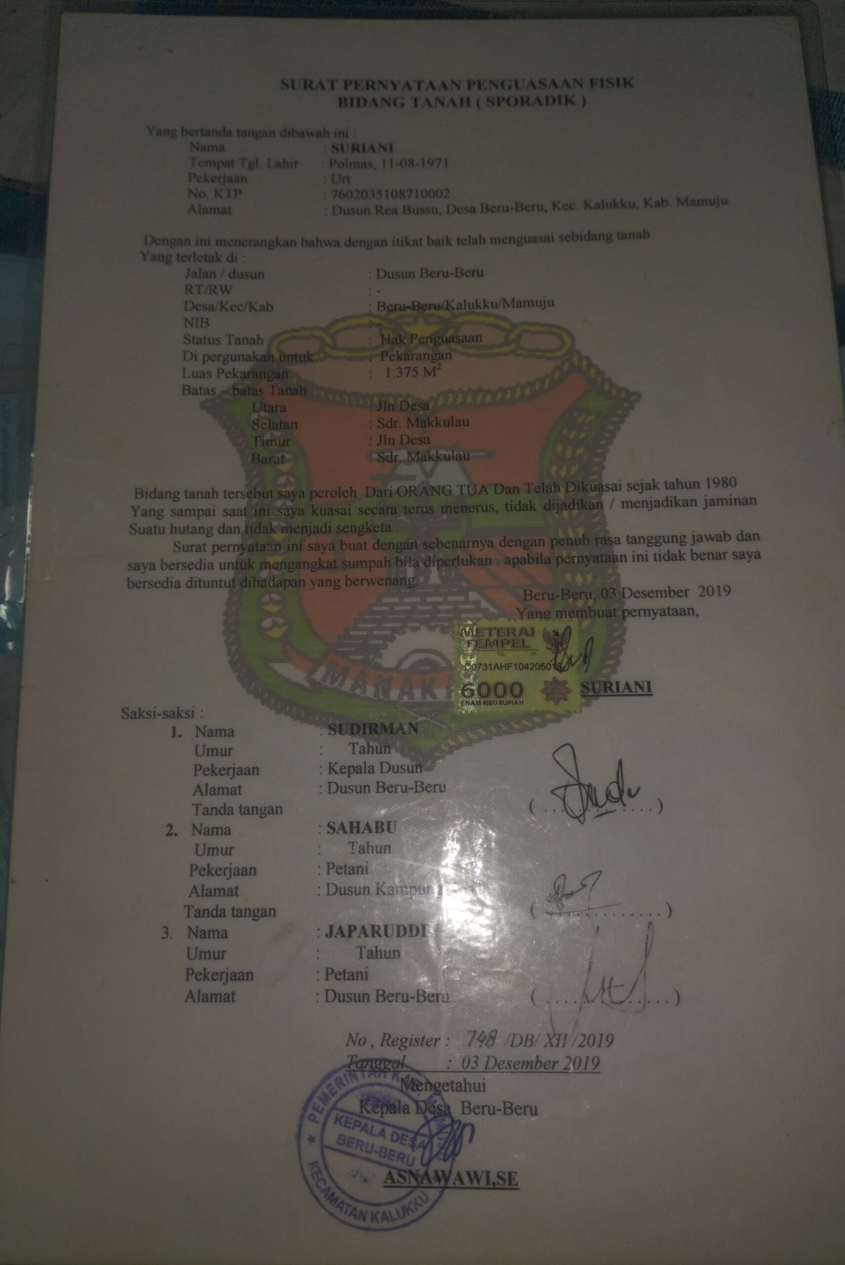 Dasar Eksekusi Dipertanyakan, Komunitas Penegak Keadilan Minta PN Mamuju Buka Pertimbangan Hukumnya dudukperkara.com