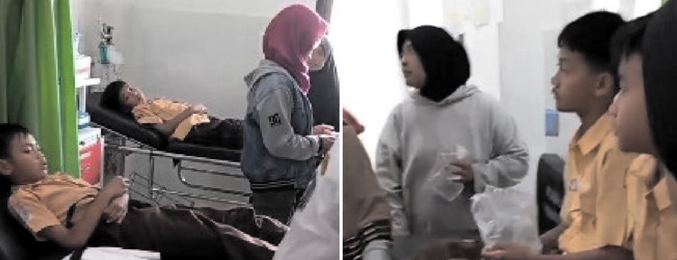Wasishto Ketua LP.K-P-K Karanganyar Bakteri Beracun Serang Program Makan Gratis Hingga Puluhan Siswa Di Rujuk Ke RSUD Setempat.