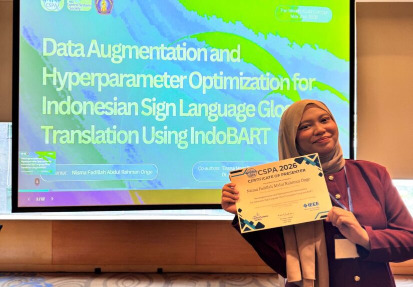 Nisma Fadilah menerima sertifikat IEEE