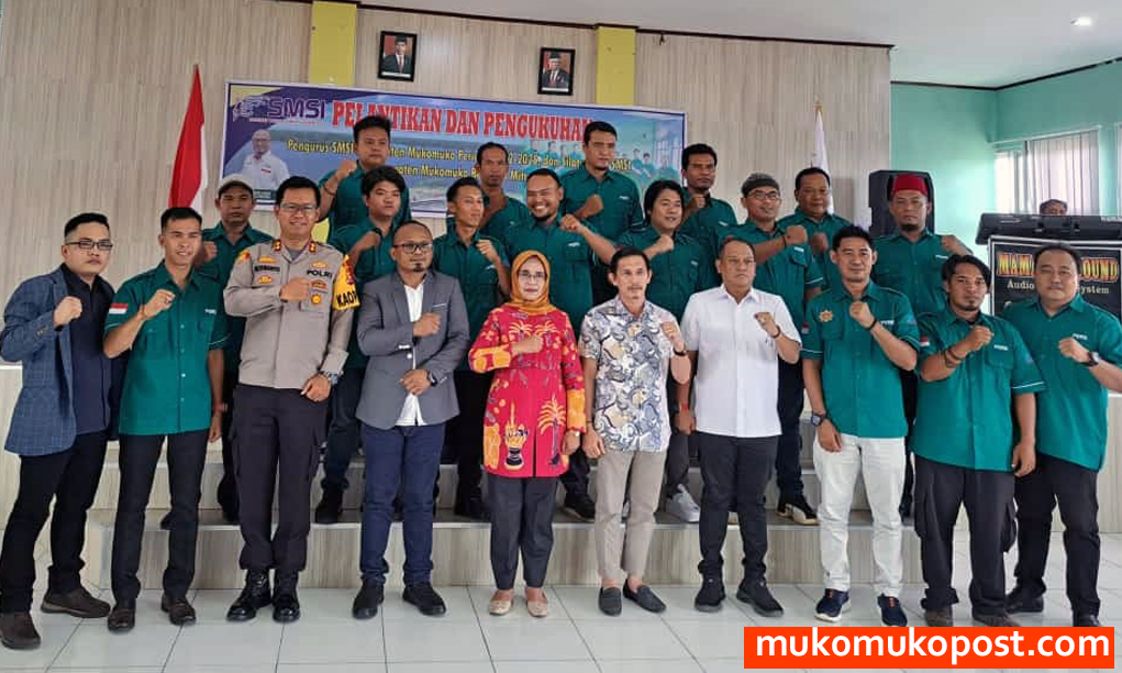 Pelantikan Pengurus SMSI Mukomuko